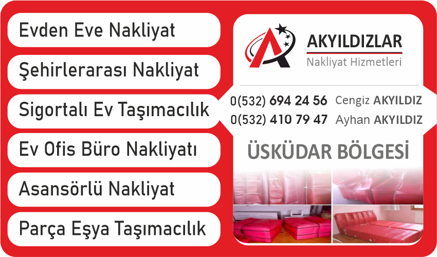 Üsküdar’da Profesyonel Evden Eve Nakliyat Hizmetleri
